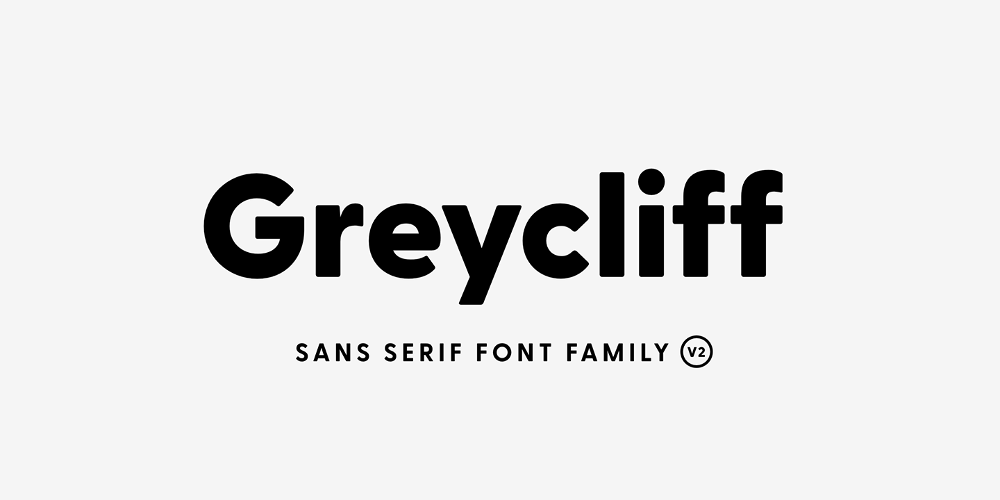 Schriftart Greycliff CF